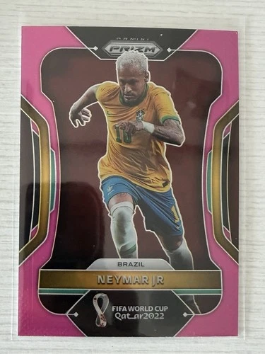 2022 Panini Prizm FIFA World Cup Qatar Soccer Pink Neymar Jr #32 PSA 9