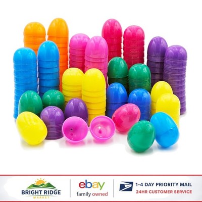 Plastic Fillable Easter Eggs, 100-Pack for Kids' Parties and Classroom Rewards