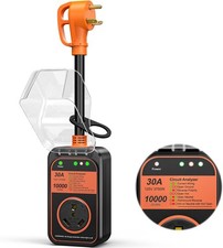 RV Surge Protector 30 Amp, 2025 New Upgraded Voltage Protection 30AMP Orange