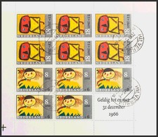 Netherlands. Block Sheet. Used Yvert 3. 1965. Magnificent Block Sheet. Yvert