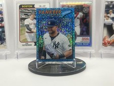 2026 Topps Heritage Chrome Light Blue Sparkle Refractor #104 Jasson Dominguez 