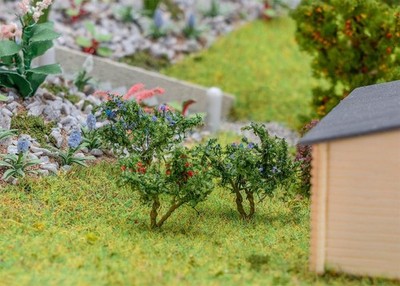 181285 Faller HO 1:87, Heidelbeer und Johannisbeersträucher 48 Stck, für Garten