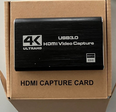 Adhope Capture Card 4K, USB3 1080P, 60 FPS für Streaming, Broadcasting, Gaming