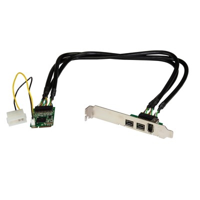 StarTech.com 3 Port 2b 1a 1394 Mini PCI Express FireWire Card Adapter - FireWire
