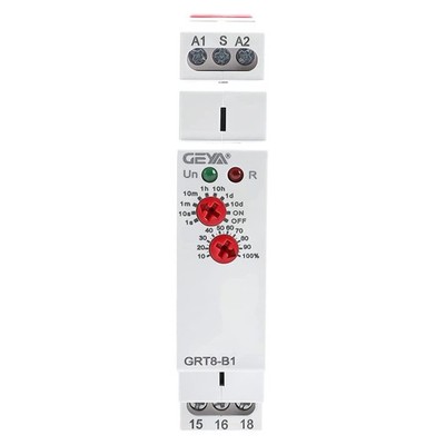 GEYA Delay Off Single Function Time Relay 1 Output 16A Electronic Power Off T...