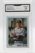 Bowman - Rookie 2010 Russell Wilson 2010 GMA GEM MT 10
