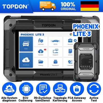 TOPDON KFZ Diagnosegerät OBD2 Scanner Phoenix Lite 3 ECU Codierung Topologie