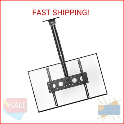 XINLEI Ceiling TV Mount Full Motion TV Bracket for Most 26 to 65 Inch Flat Curve