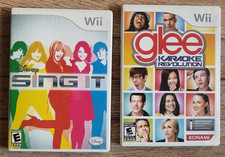 Nintendo Wii 2 Game Lot-Disney Sing It, Glee Karaoke Revolution-Instructions