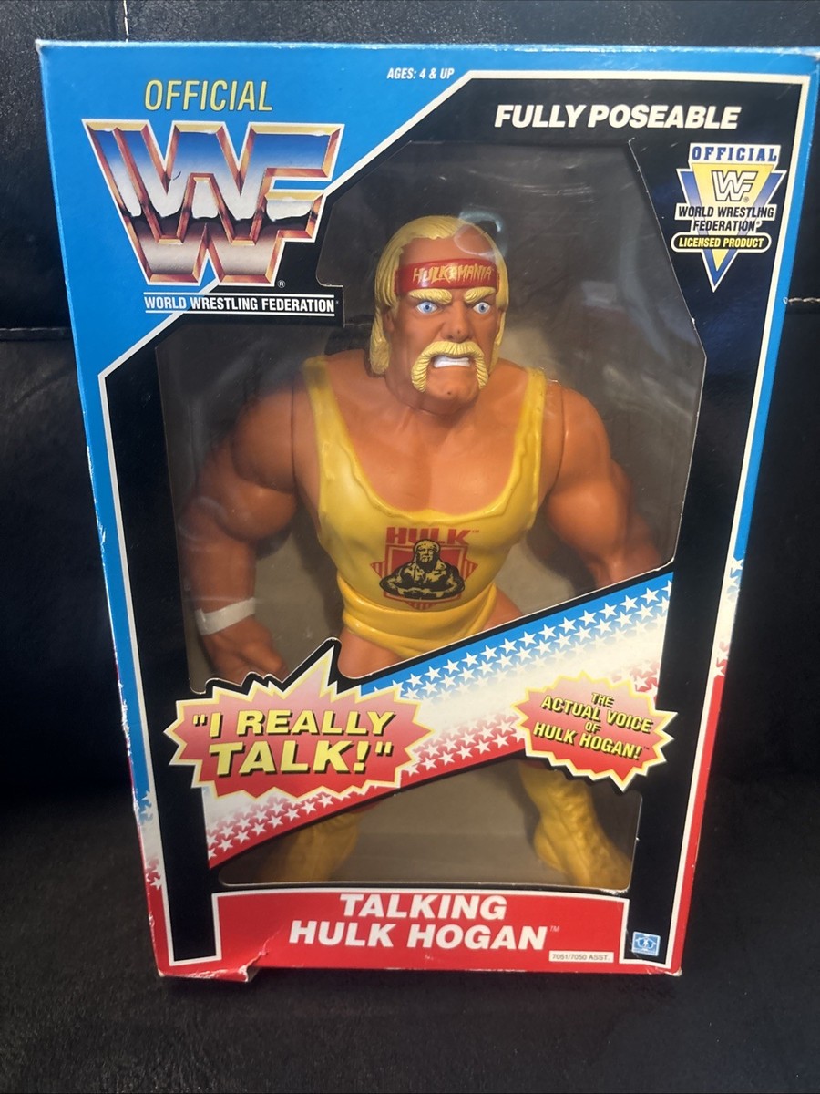 1990 Hulk Hogan 12” Inch Talking Figure Vintage WWF Hasbro