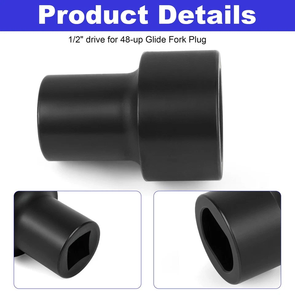 Herramienta de llave de vaso de tubo de horquilla-16-0630 para motocicletas Harley-Davidson seleccionadas Foto 3 de 4