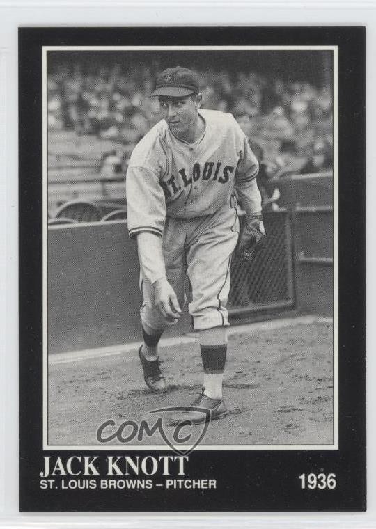 1991 The Sporting News Conlon Collection No MLB Logo on Back Jack Knott #178 0m0