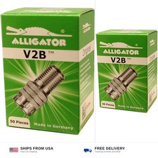 Alligator V2B 50 Pack Inflate Through Valve Stem Cap"Gator" Auto RV Semi