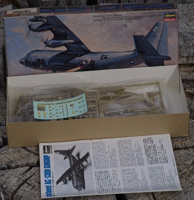 VINTAGE Hasegawa Lockheed AC-130H Gunshi  Made in Japan c.1980's