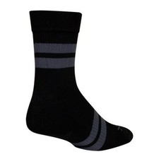 SockGuy Trailhead New School Black SGX 7" Socks - Size S/M Made in USA