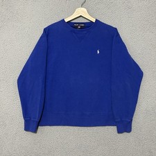 Vintage Ralph Lauren Polo Sport Sweatshirt Men L Fit M Blue Crewneck Pullover