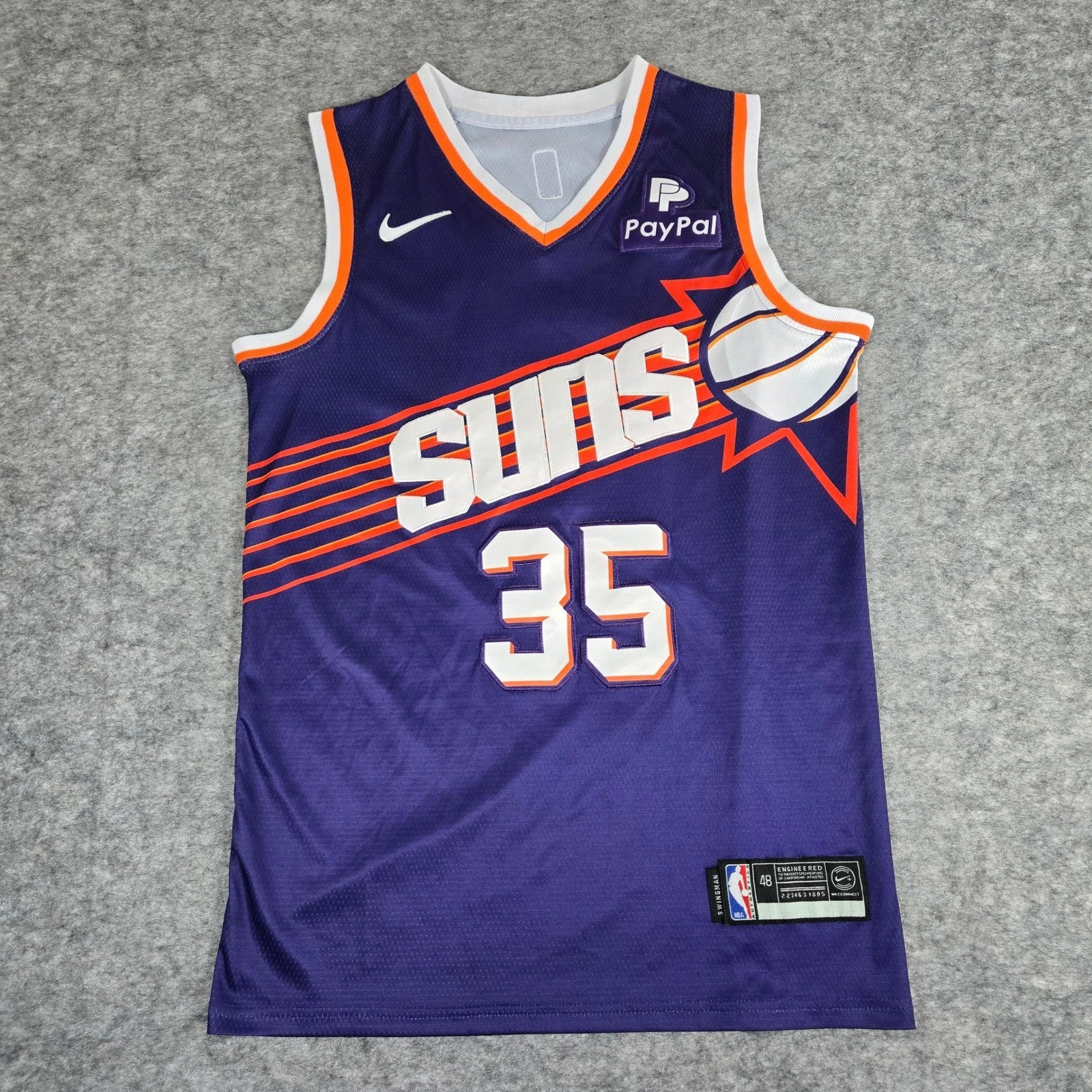 Nike Mens Purple Phoenix Suns Kevin Durant Swingman Basketball Jersey 48 Large