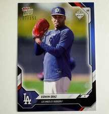 087/150* Edwin Diaz #OD-277 BLUE PARALLEL - Topps Now 2026 Opening Day MLB