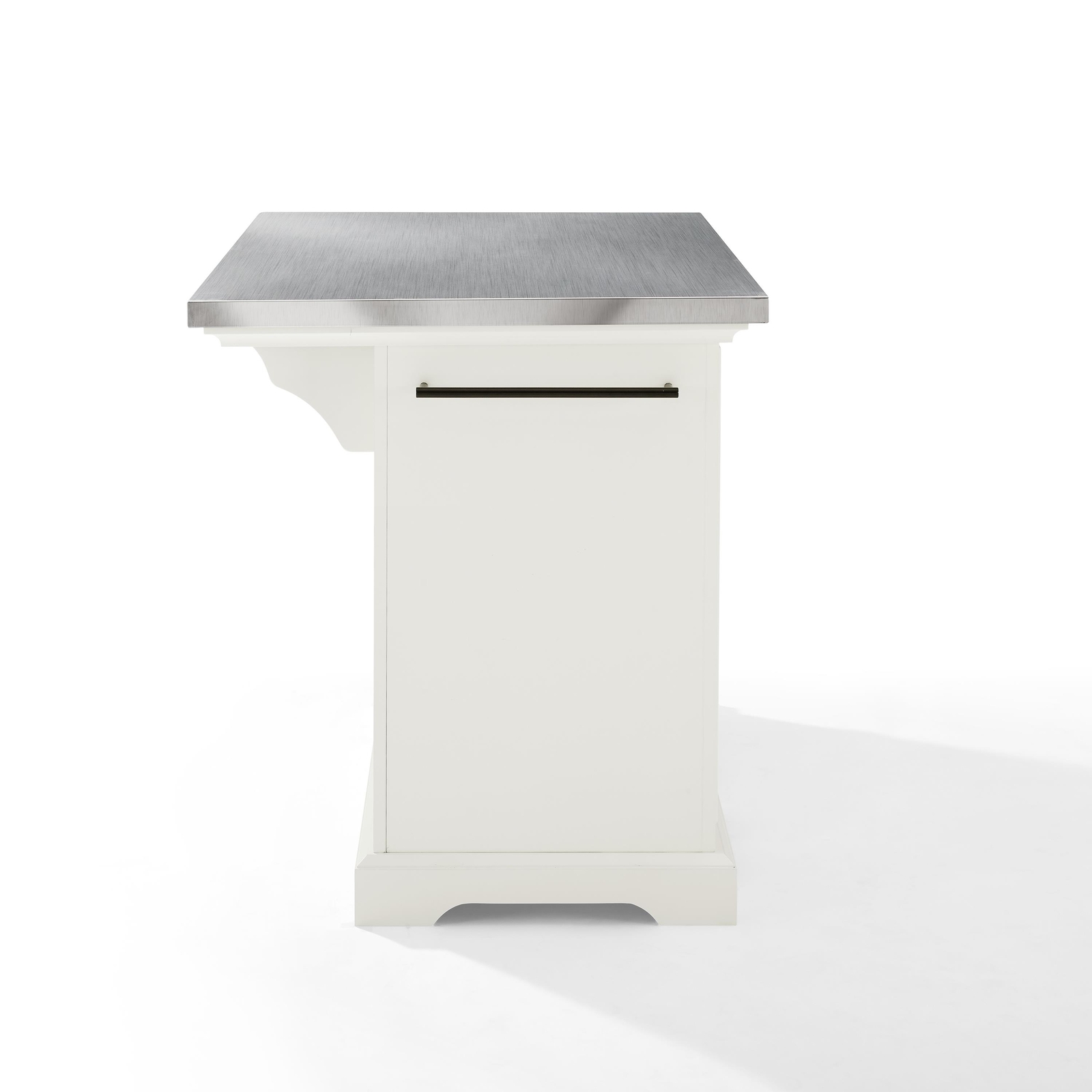 Crosley Julia Stainless Steel Top Kitchen Island White/Stainless Steel