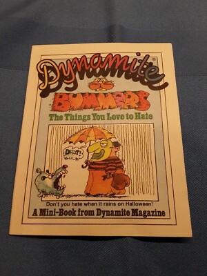 RARE!  1979 Post Super Sugar Crisp Cereal Prize Dynamite Mini Book of Bummers