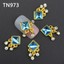 3D-Nail-Art-Jewelry-Alloy-Deco-Crystal-Rhinestones-Glitter-Tips-DIY-10Pcs-TN01 miniatuur 14