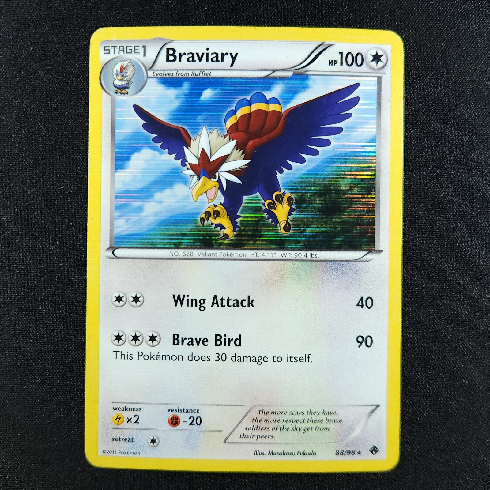 Braviary 88/98 Holo - Emerging Powers - Pokémon Card