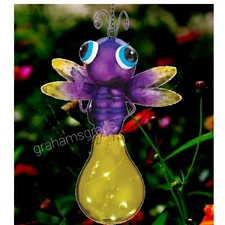 REGAL ART & GIFT SOLAR LANTERN FIREFLY YELLOW OUTDOOR YARD GARDEN DECOR 11257