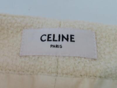 NWT CELINE Craie Tweed Trapeze Mini Skirt F 34/US 2 $1,500