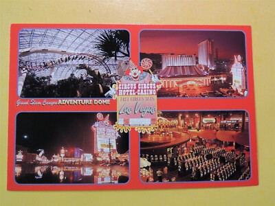 Circus Circus Casino Hotel Las Vegas Nevada vintage postcard multiple views 1995