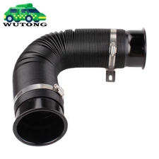 New 76mm 3inch Car Cold Air Intake Inlet Pipe Flexible Duct Tube Hose Kit Black