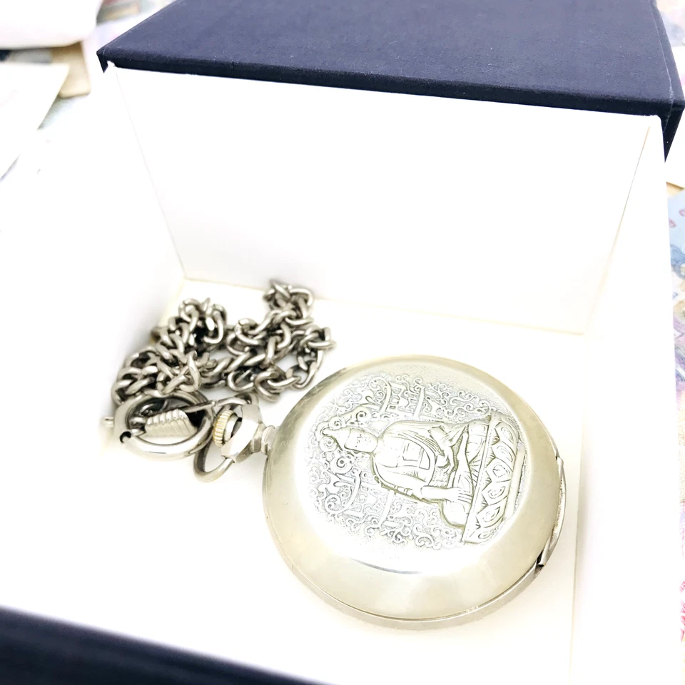 ☸️ Reloj Molniya Buda Budismo Molnija Chelyabinsk Servicio de Bolsillo de Fábrica 🛠 Foto 3 de 4