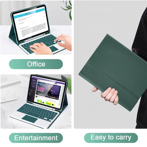 Touchpad Keyboard Case Mouse For iPad 11th 11" A16 2025 Gen M3 Air 6 5 4 Pro 11 - Picture 15 of 49