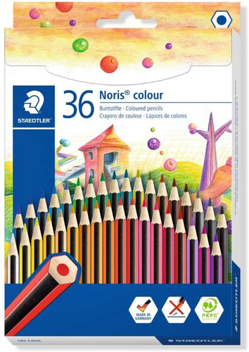STAEDTLER 185 CD36 Noris Colouring Pencil, Assorted Colours, Pack of 36 - Picture 12 of 12