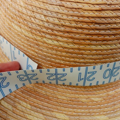 Wide Straw Woven Sun Hat Summer Beige Tan Chumash Floppy  display picture 3