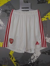 Arsenal Home Football Shorts White Adidas Polyester Mens Size S ig93