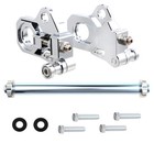 Motorcycle Chrome Rear Axle Adjuster Kit For Harley Touring 2009 2023 FLHX FLTR