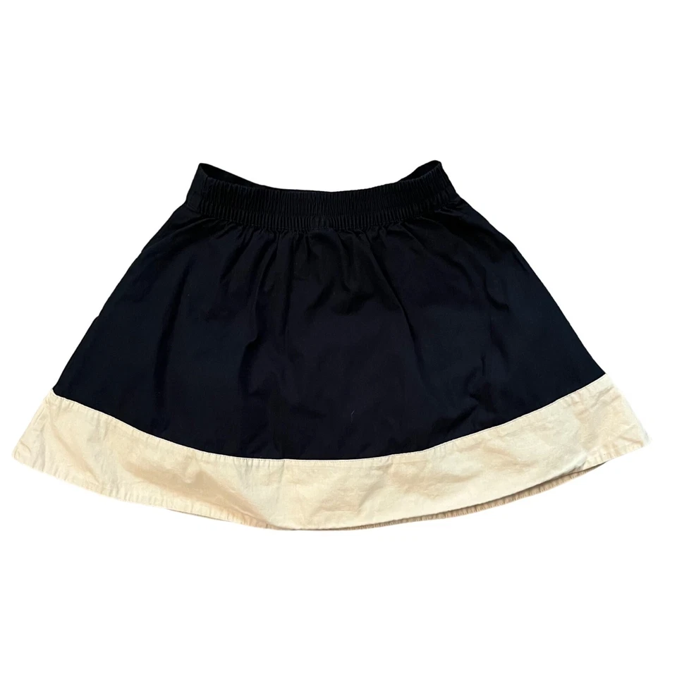 $58 Janie And Jack 7 Ар-деко Дорогая юбка черного цвета слоновой кости Эластичные карманы на талии - Изображение 2 из 4