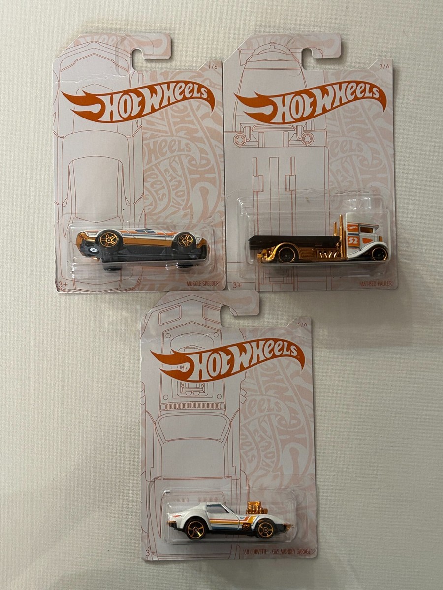 Hot Wheels 2020 52nd Anniversary Pearl & Chrome Series Lot of 3