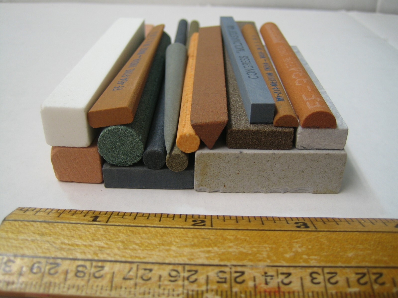 Norton India & others Machinist Stone Lot sixteen Shapes Toolmaker