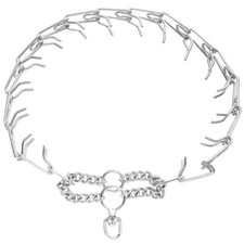 Dog Training Choke Chain Collar Adjustable Stainless Steel Prong Pinch 16"-22"