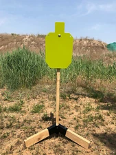 AR500 Steel Target Stand System-12"x20"x3/8" Silhouette with 2x4 Stand Mount Kit
