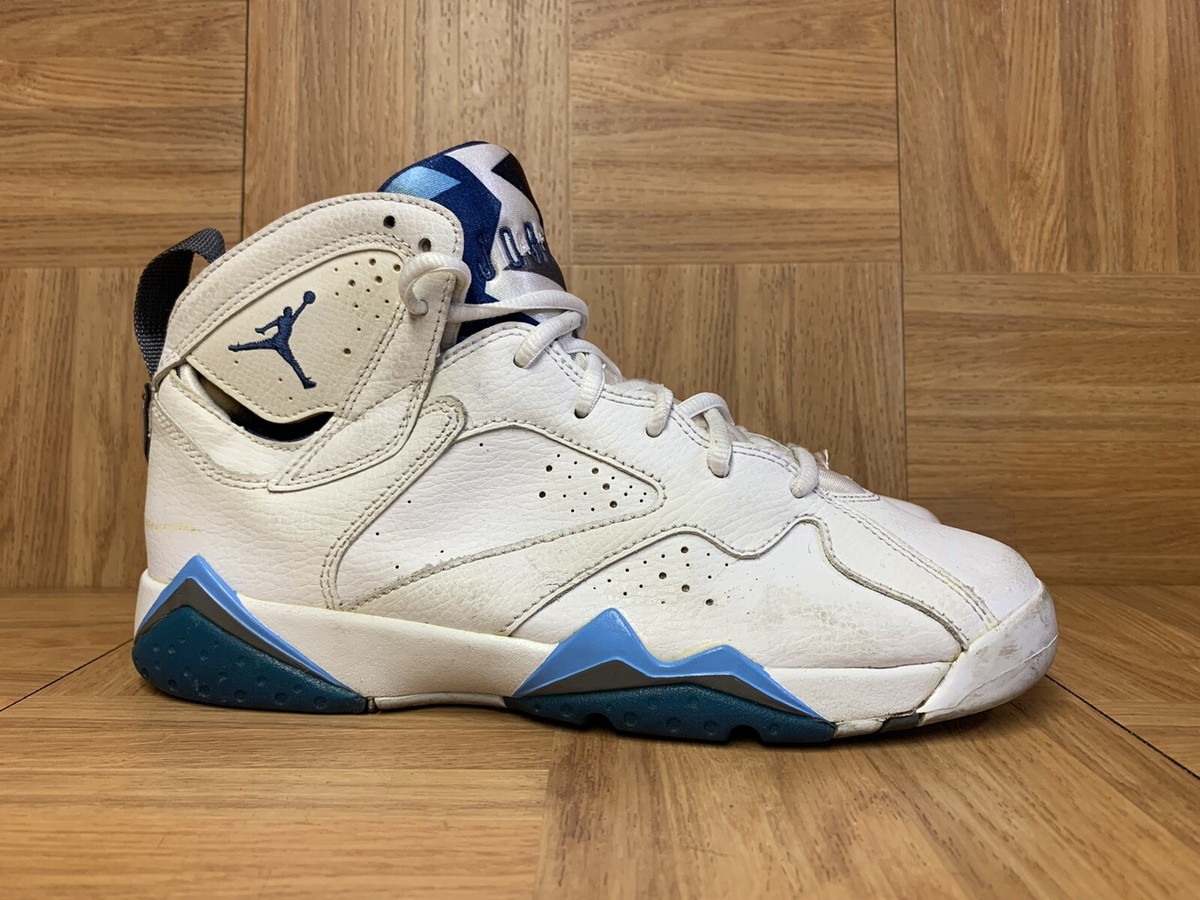 RARE🔥 Nike Air Jordan 7 VII Retro French Blue White Sz 7Y