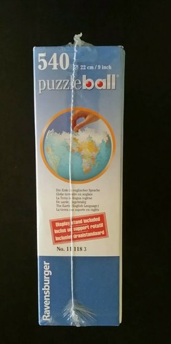 Ravensburger Globe Puzzle Ball with Stand 540 piece 3D Jigsaw Puzzle Made in USA - Picture 5 of 8