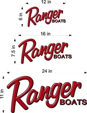 Ranger Bass Boats Decal 3D effect - UV Resistant Waterproof Vinyl graphic