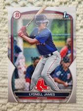 2023 Bowman Lyonell James 1st Card #bp-118. Boston Red Sox.