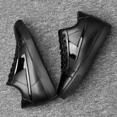 New Men Get Taller Elevator Shoes Sneakers Height Increasing 6/8Cm Classic Black - Picture 4 of 20