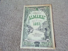 1953 Telephone Almanac Bell Telephone System Booklet