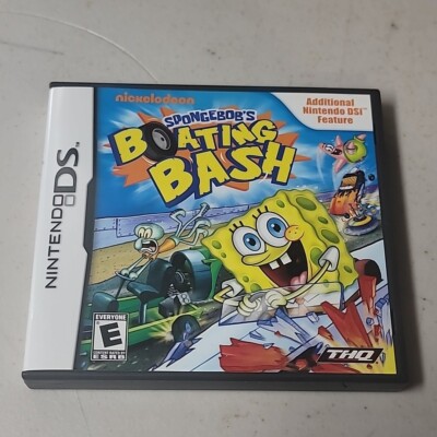 SpongeBob's Boating Bash (Nintendo DS, 2010) Complete and Tested