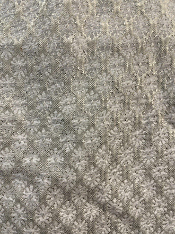 Carters Toddler Girl Gold Patterned Button Back Closed Short Sleeve Top Cream 3T - Image 4 of 4