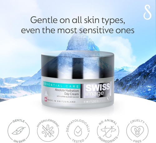 New Swiss Image Essential Care Absolute Hydration Day Cream 50 ml Free Shipping - Picture 6 of 7